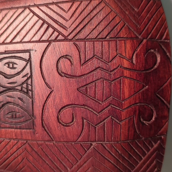 Handmade Wood Art, Handcarved Tribal Wood Sculpture - Picture 9 of 12